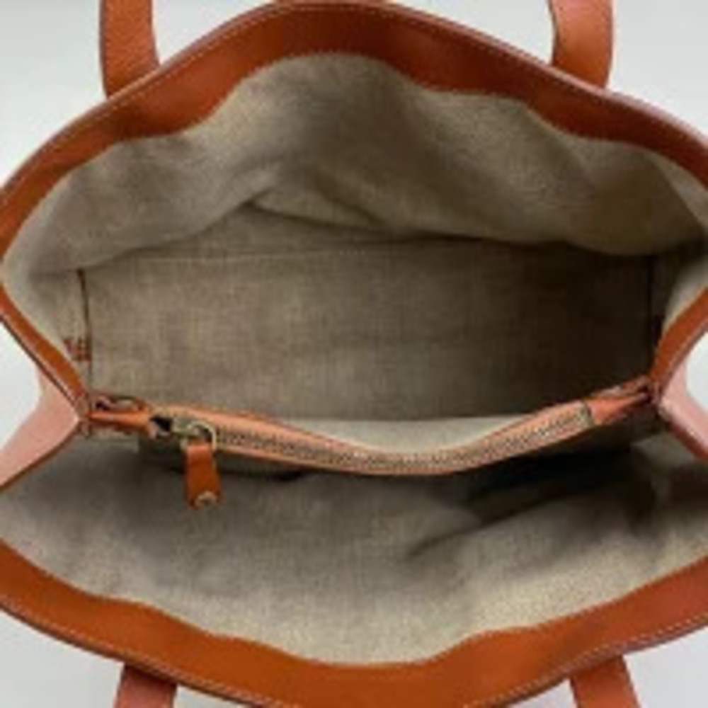 Celine Blazon Tote Bag Handbag Macadam Leather Brown - Picture 5 of 5